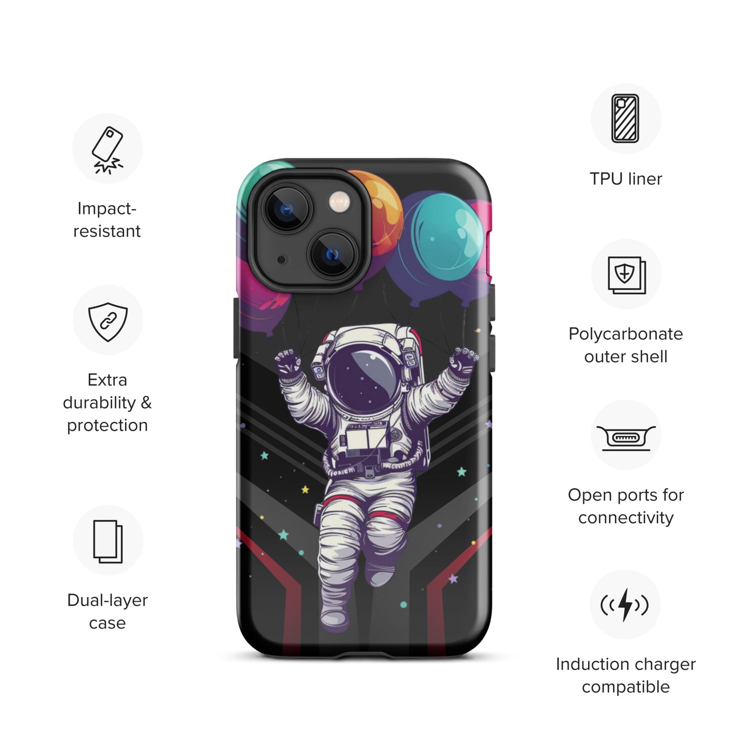 Balloon Astronaut Tough Case for iPhone®