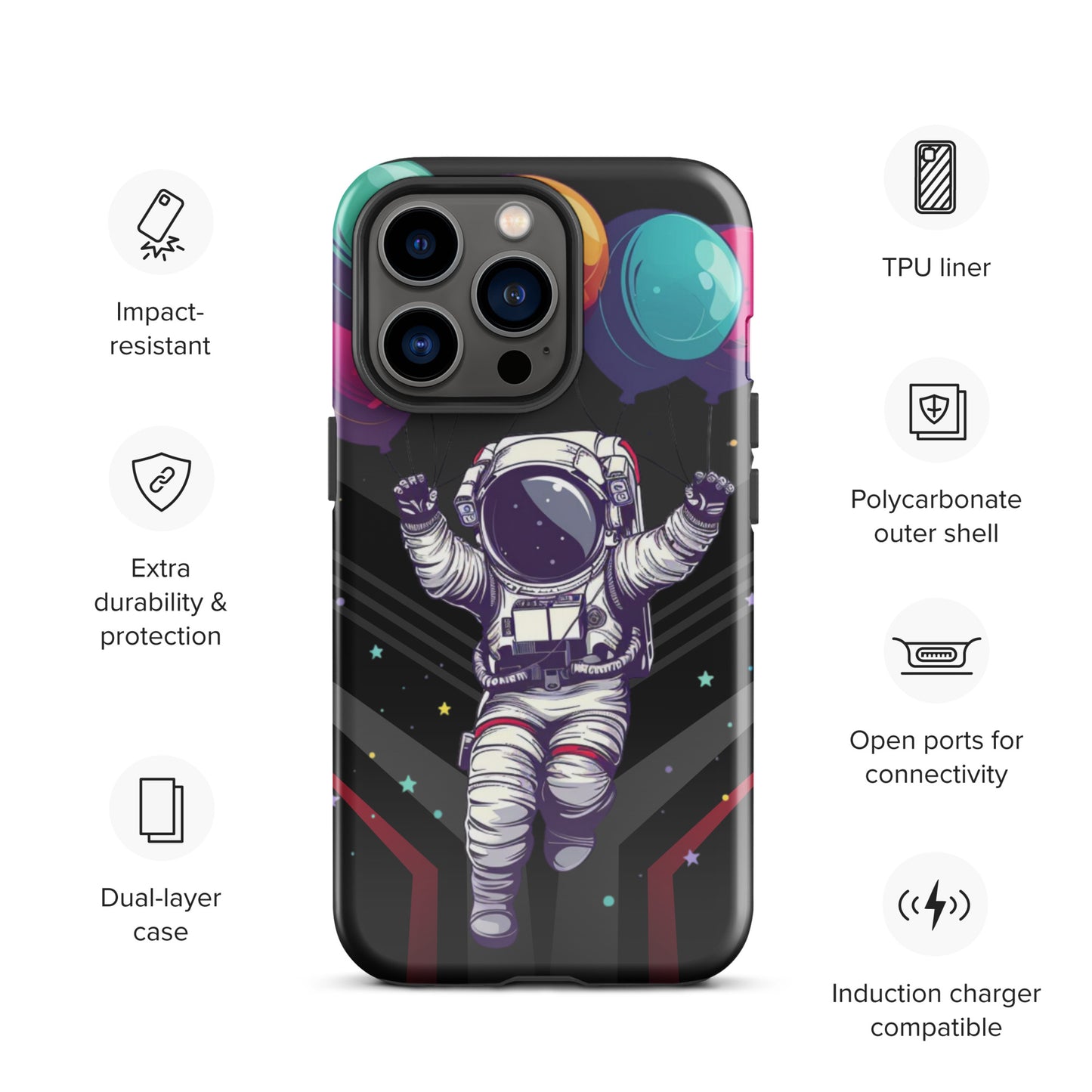 Balloon Astronaut Tough Case for iPhone®