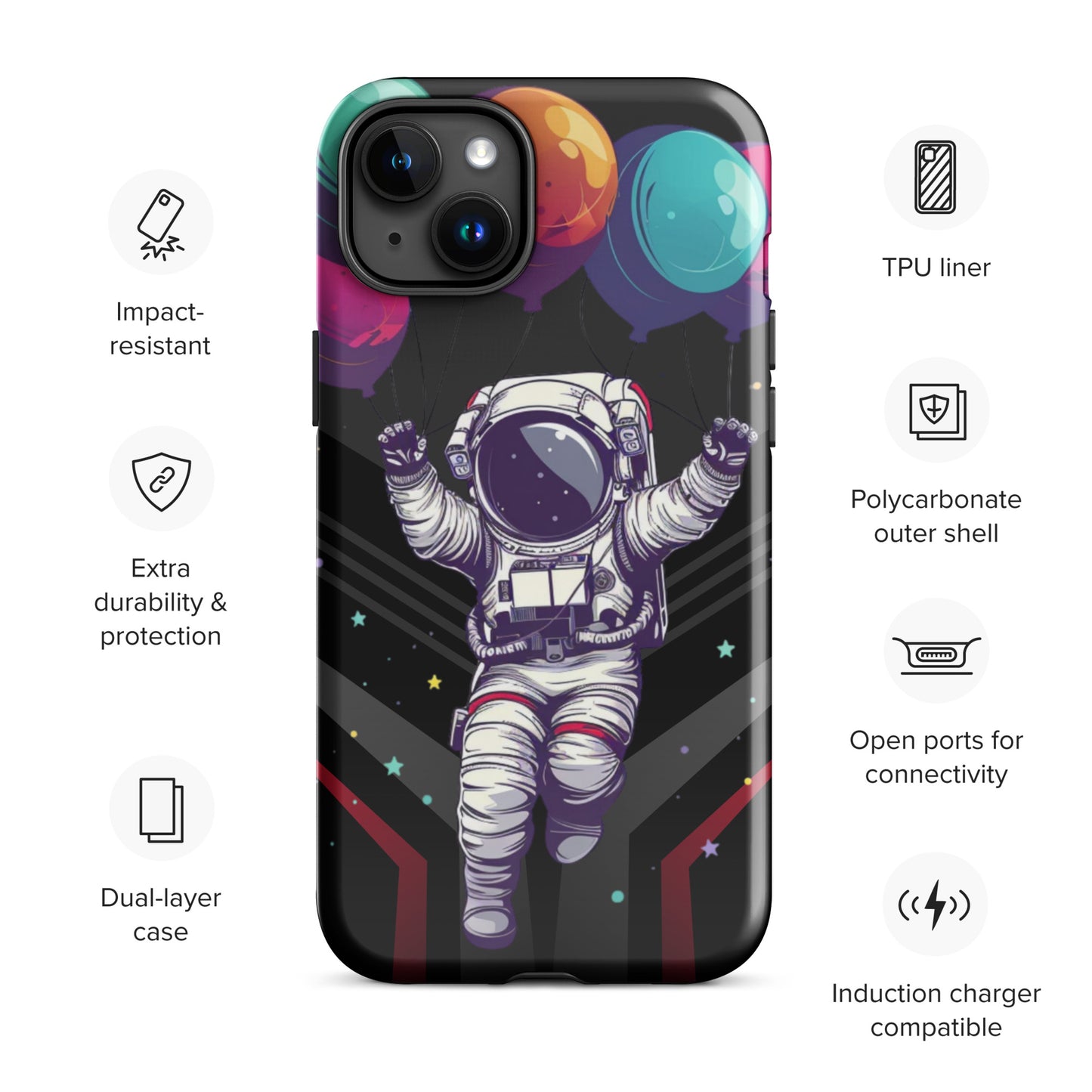 Balloon Astronaut Tough Case for iPhone®