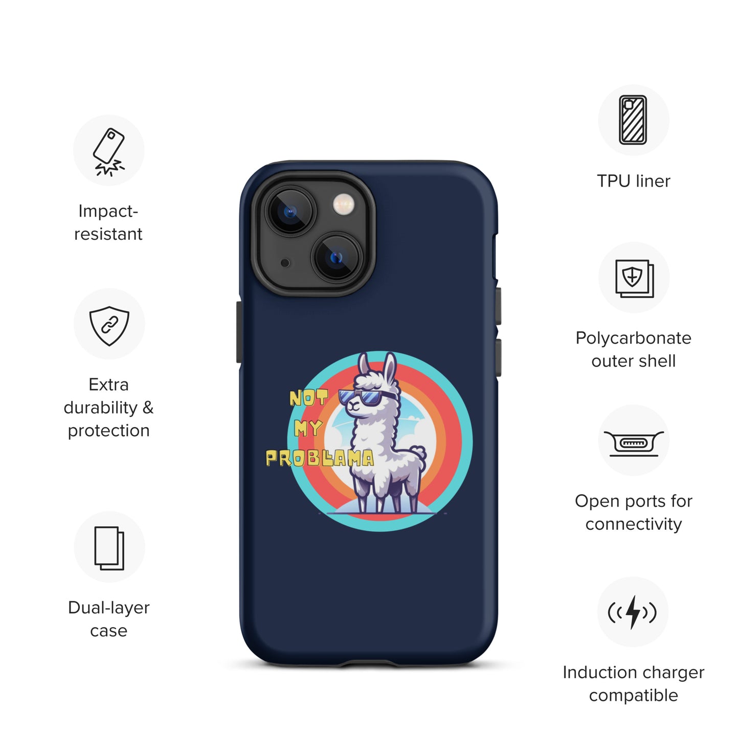 Not my probllama | Tough Case for iPhone®