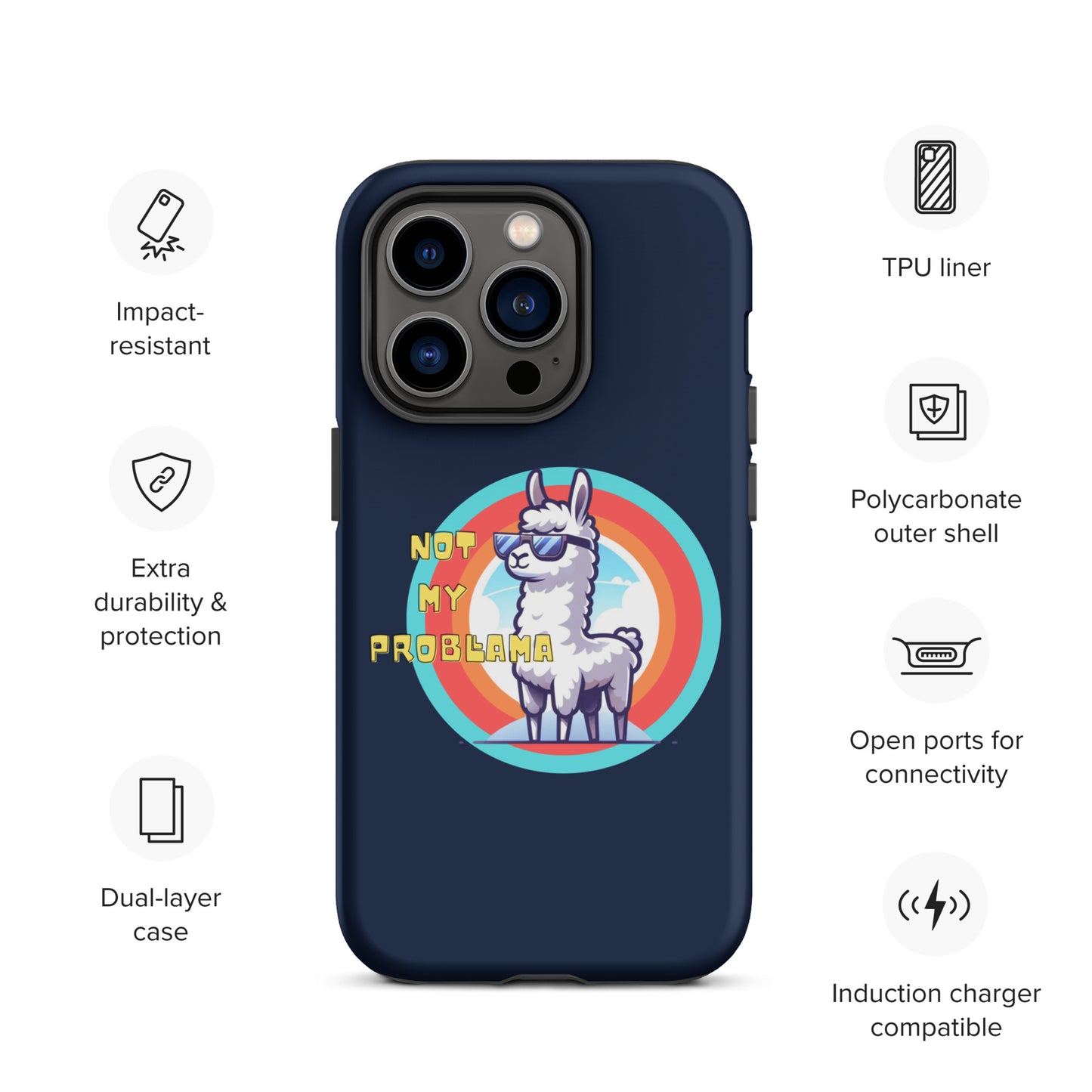 Not my probllama | Tough Case for iPhone®